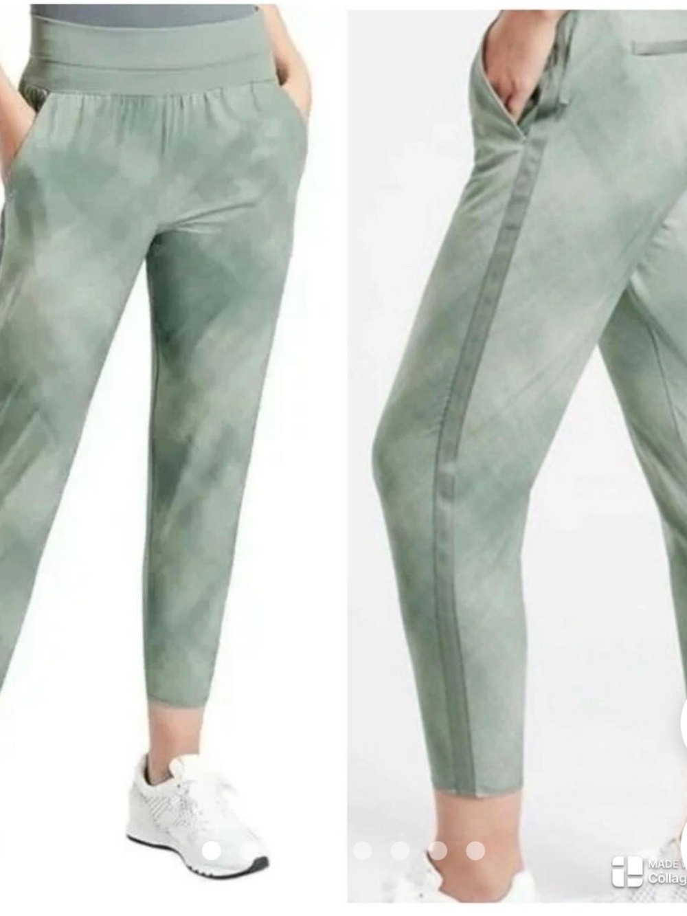 Athleta Sage Green Cropped Jogger Pants